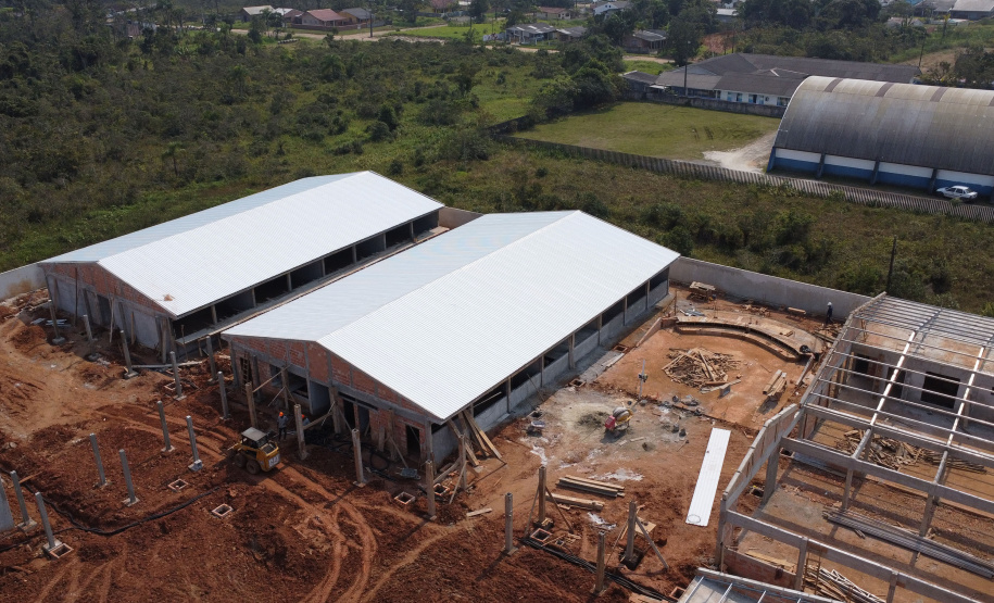 Unidade Nova Escolar Deputado Aníbal Khury está com 65% das obras executadas