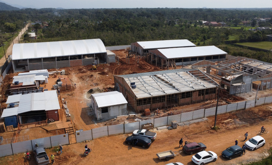 Unidade Nova Escolar Deputado Aníbal Khury está com 65% das obras executadas