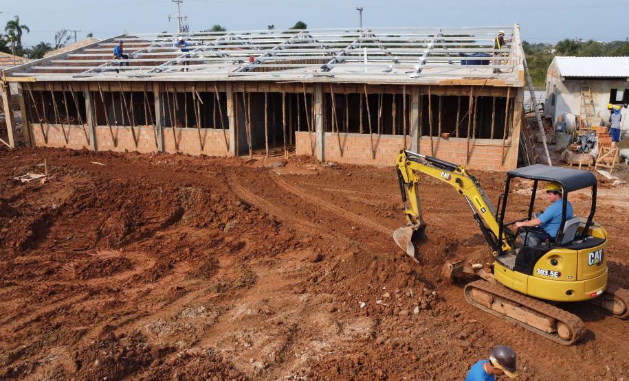Unidade Nova Escolar Deputado Aníbal Khury está com 65% das obras executadas