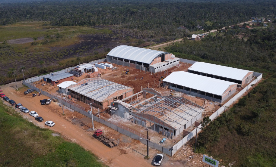 Unidade Nova Escolar Deputado Aníbal Khury está com 65% das obras executadas
