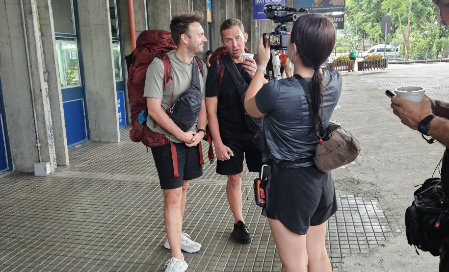 Trem turístico do Paraná é destaque em reality show de emissora europeia