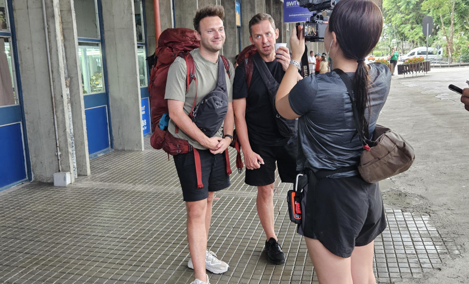 Trem turístico do Paraná é destaque em reality show de emissora europeia