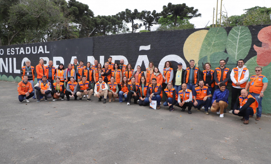 Defesa Civil-Brigada Escolar-Colegio Estadual Nilo Brandão. Foto: Ari Dias/AEN