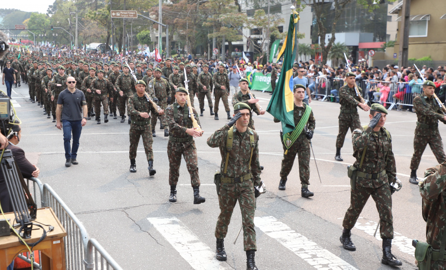 Desfile com milhares de pessoas festeja os 202 anos da Independência do Brasil