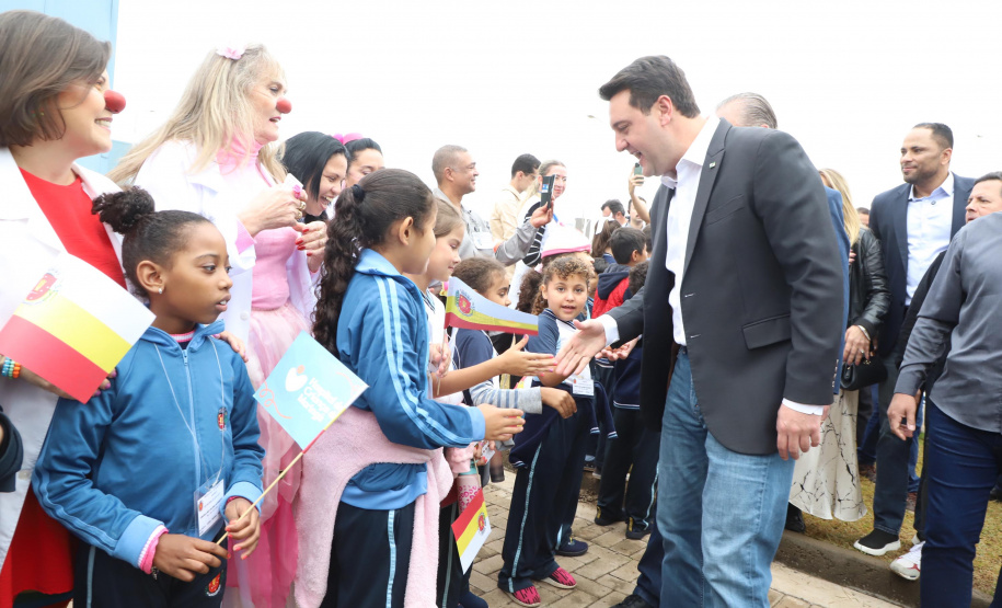 O governador Carlos Massa Ratinho Junior inaugurou nesta segunda-feira (16) o Hospital da Criança Irmã Maria Calista, de Maringá, no Noroeste do Estado.