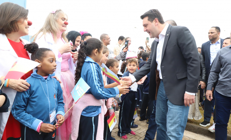 O governador Carlos Massa Ratinho Junior inaugurou nesta segunda-feira (16) o Hospital da Criança Irmã Maria Calista, de Maringá, no Noroeste do Estado.