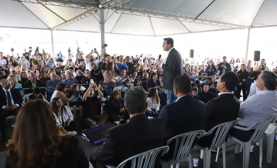 O governador Carlos Massa Ratinho Junior inaugurou nesta segunda-feira (16) o Hospital da Criança Irmã Maria Calista, de Maringá, no Noroeste do Estado.