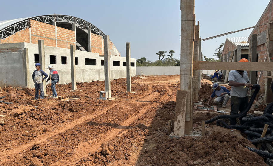 Unidade Nova Escolar Deputado Aníbal Khury está com 65% das obras executadas