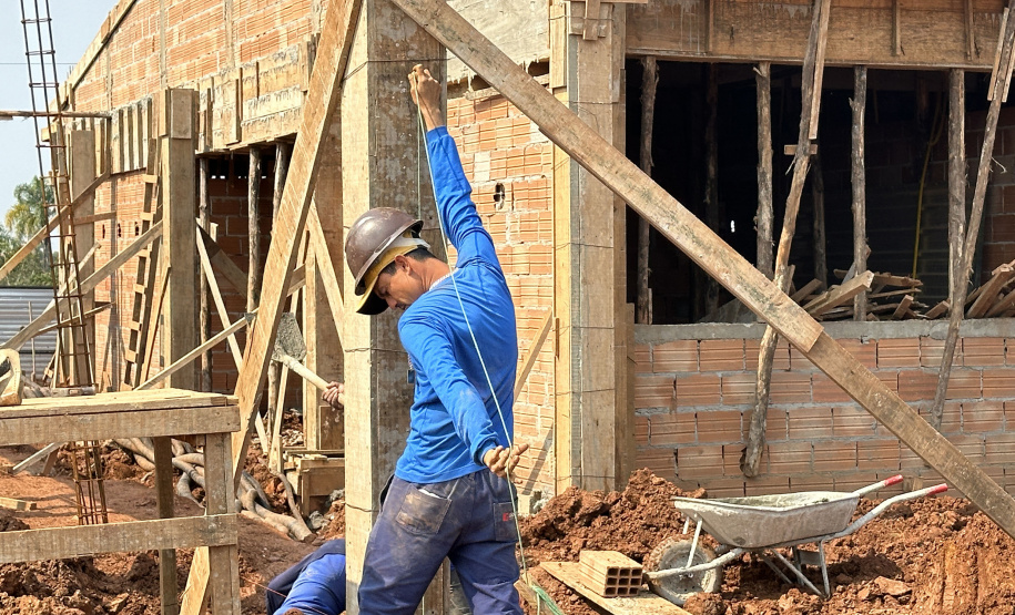 Unidade Nova Escolar Deputado Aníbal Khury está com 65% das obras executadas