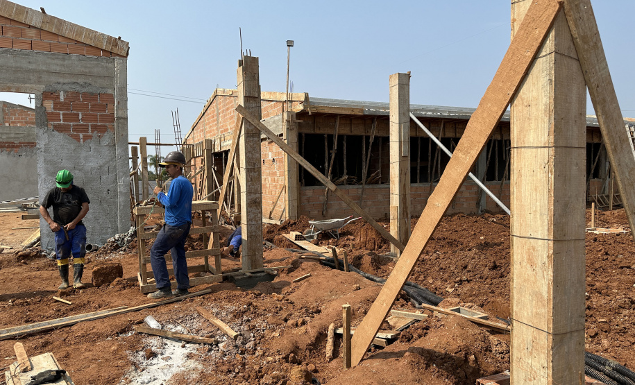 Unidade Nova Escolar Deputado Aníbal Khury está com 65% das obras executadas