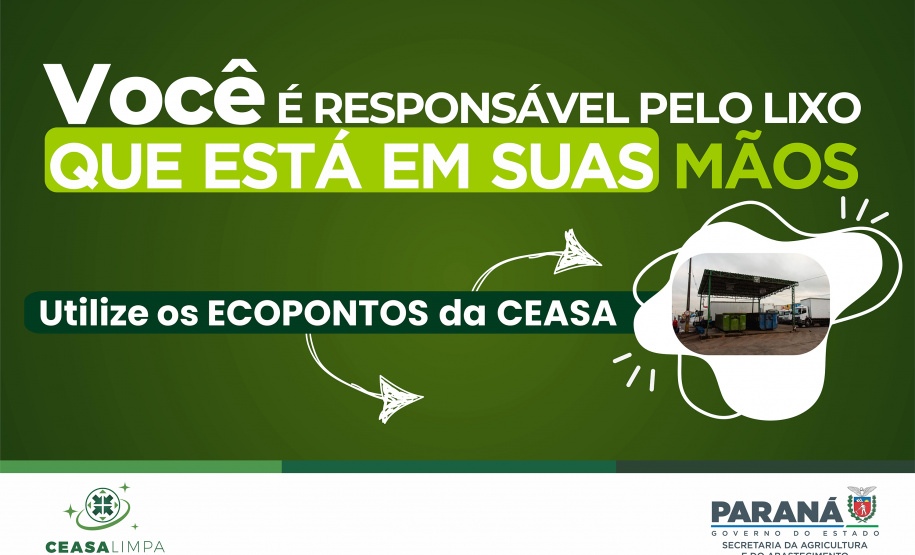 Ceasa Paraná faz campanha para incentivar compromisso com o meio ambiente