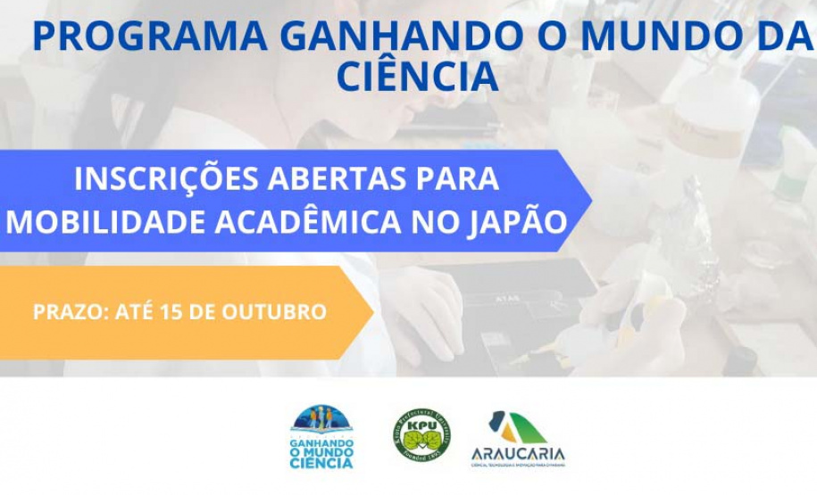 Programa Ganhando o Mundo da Ciência abre inscrições para mobilidade acadêmica no Japão