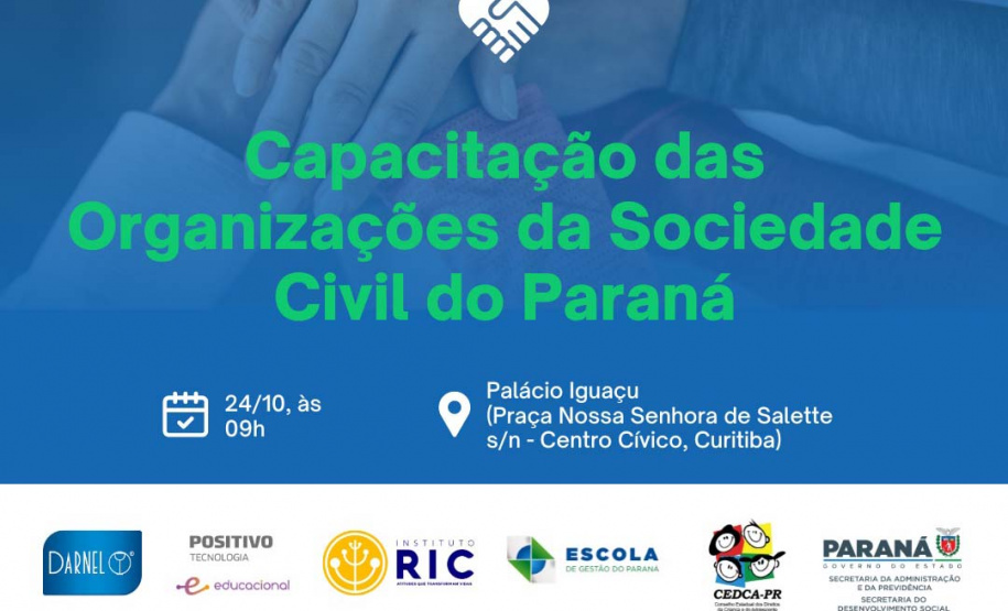 Governo do Estado fará capacitação para instituições que atendem crianças e adolescentes de todo Paraná