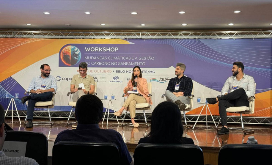 Sanepar discute mudanças climáticas e gestão de carbono em evento de saneamento
