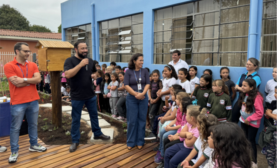 Sanepar inaugura Jardim de Água e Mel em Piraí do Sul