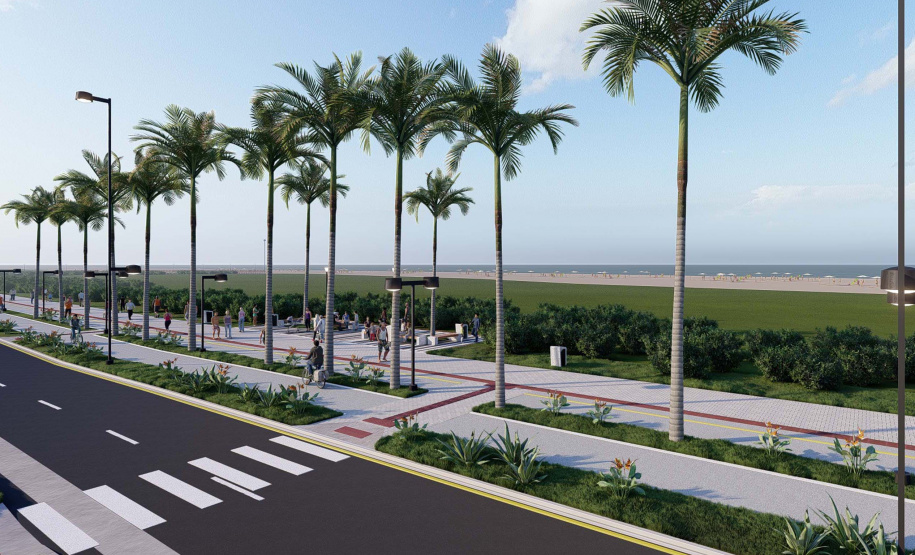 Nova orla de Pontal prevê sistema de drenagem robusto e ampliação da cobertura vegetal