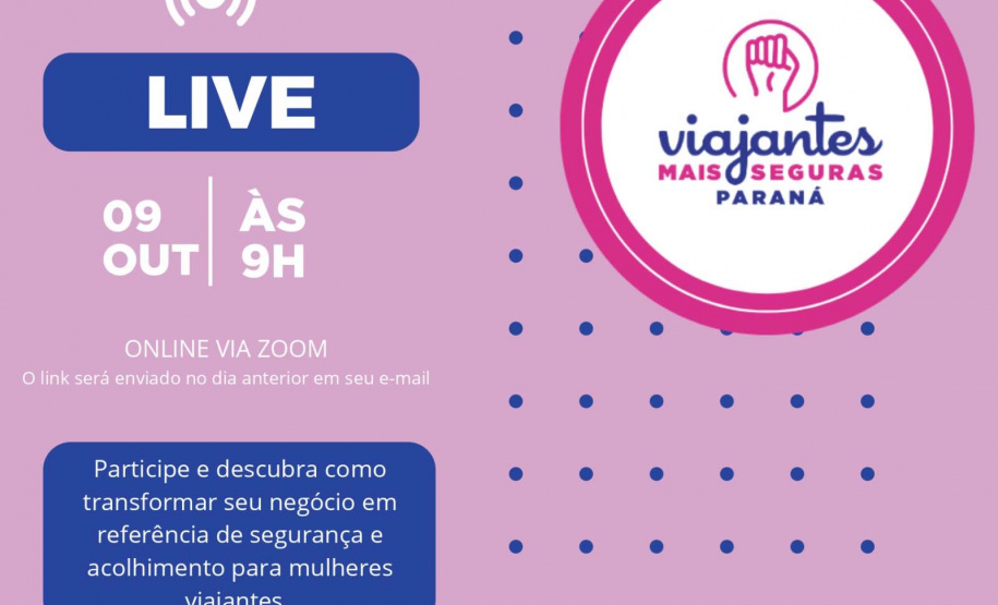Viajantes Mais Seguras: Estado promove encontro sobre segurança das mulheres no turismo