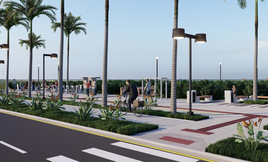 Nova orla de Pontal prevê sistema de drenagem robusto e ampliação da cobertura vegetal