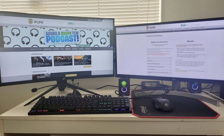 Com mais de 268 mil BOs online, adesão à Delegacia Eletrônica da PCPR libera policiais para investigação e aumenta eficiência