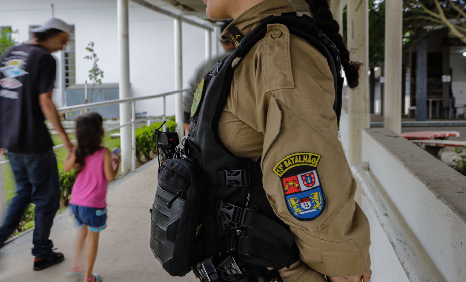 Curitiba, 27 de outubro de 2024 - A Polícia Militar do Paraná durante o segundo turna das Eleições na capital paranaense.