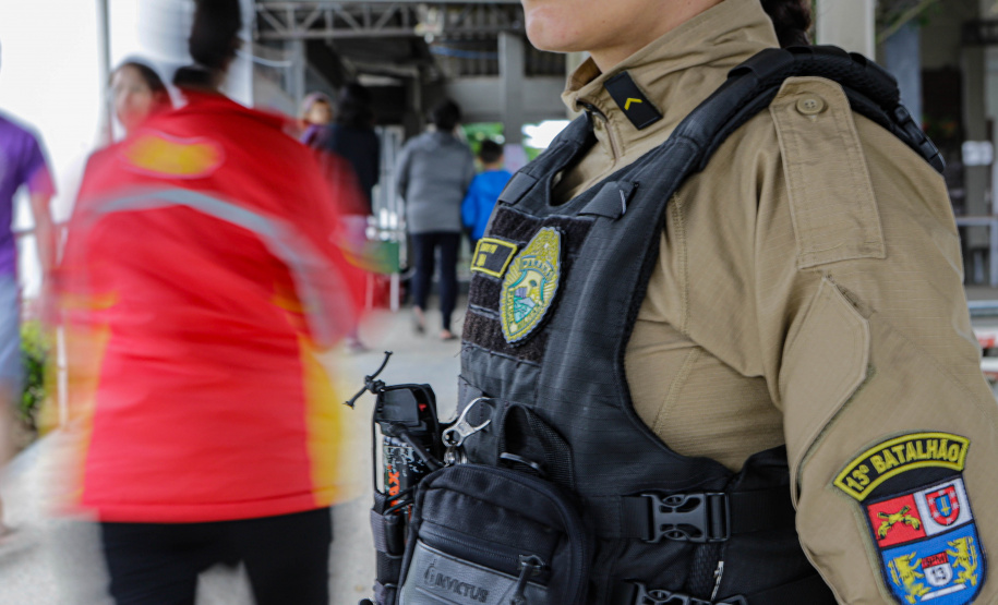 Curitiba, 27 de outubro de 2024 - A Polícia Militar do Paraná durante o segundo turna das Eleições na capital paranaense.