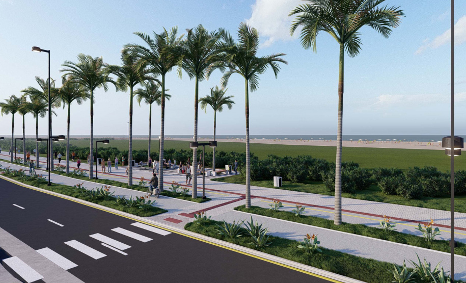 Nova orla de Pontal prevê sistema de drenagem robusto e ampliação da cobertura vegetal