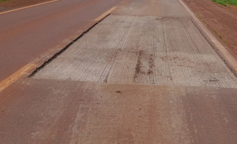 Rodovia entre Palotina e Toledo recebe serviços de conservação do pavimento