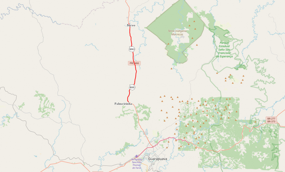 DER PRC-466 Turvo a Palmeirinha duplicação