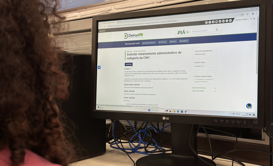 CELEPAR/DETRAN rebaixamento de CNH