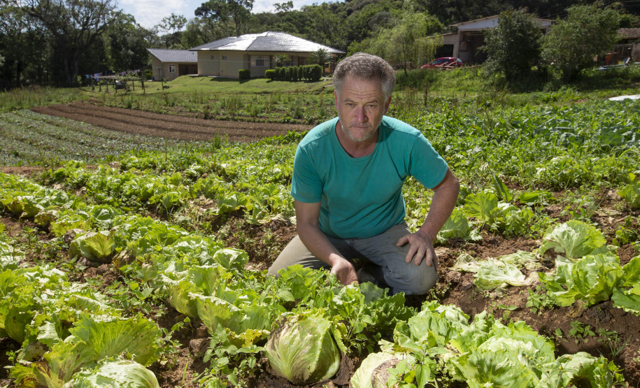 O produtor rural Luiz Claudio Ravaglio da Rocha, de São José dos Pinhais, foi um dos beneficiados com o programa municipal de certificação de orgânicos, que tem a parceria do Tecpar.