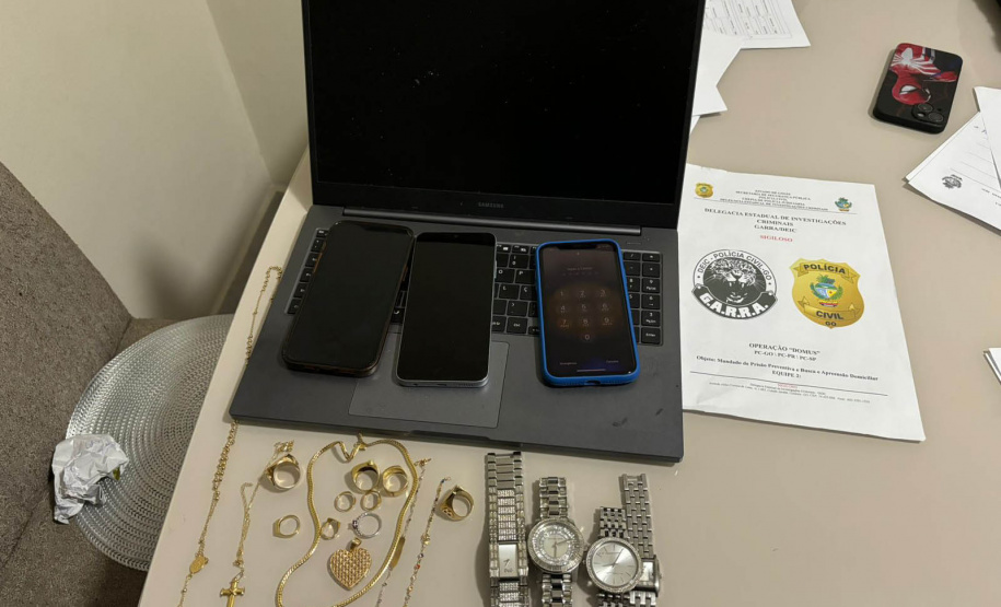 PCPR, PCGO e PCSP desarticulam organização criminosa envolvida em furtos e roubos que ultrapassam R$ 50 milhões