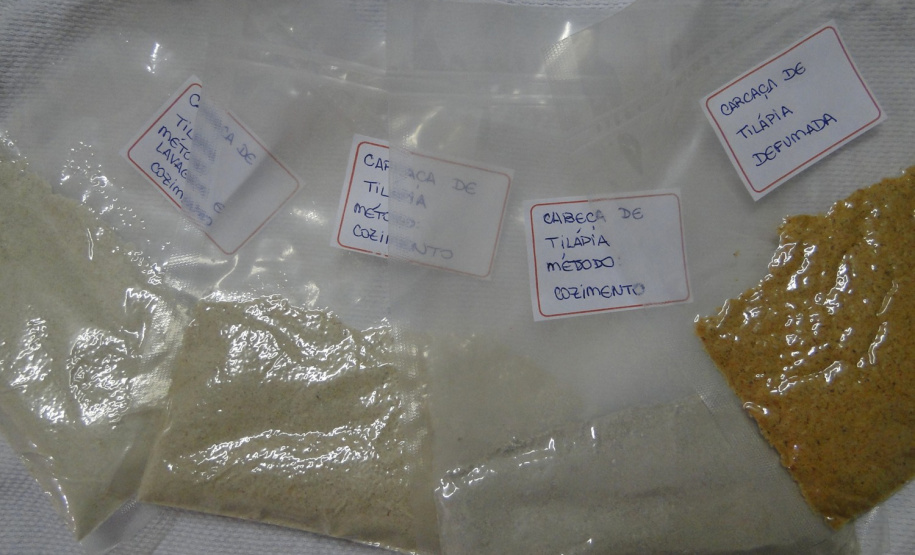 Concentrado proteico feito a partir da CMS ( carne mecanicamente separada ) da tilapia, obtido do espinhaco que sobra da filetagem.