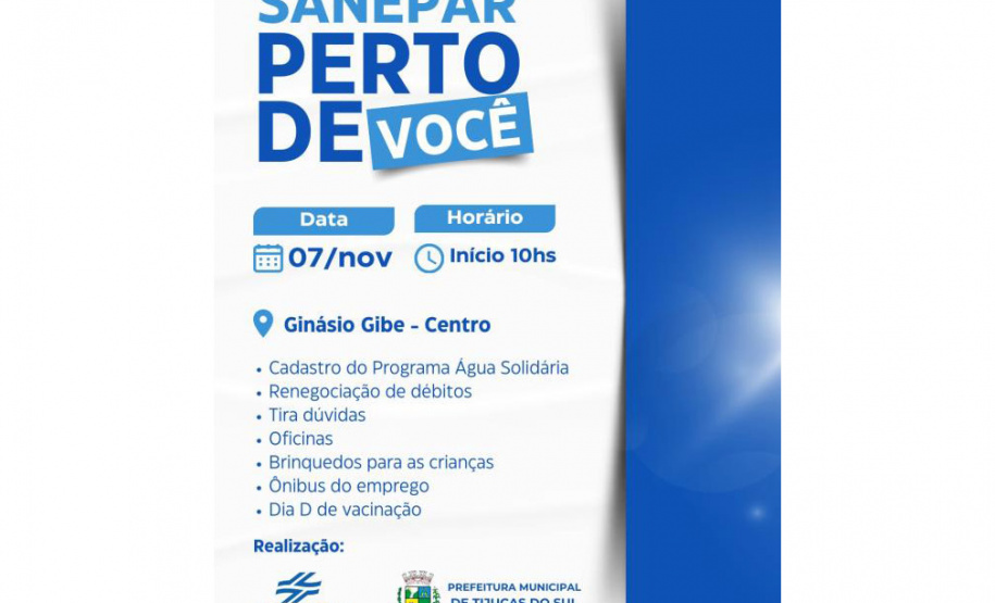 Tijucas do Sul recebe primeira edição do projeto Sanepar Perto de Você