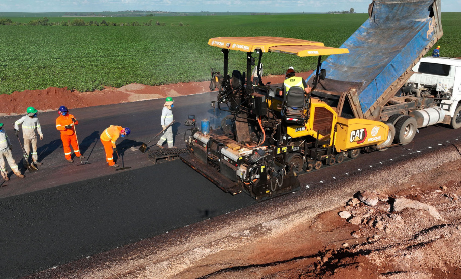 Obras do contorno viário de Palotina devem chegar a 19% em dezembro