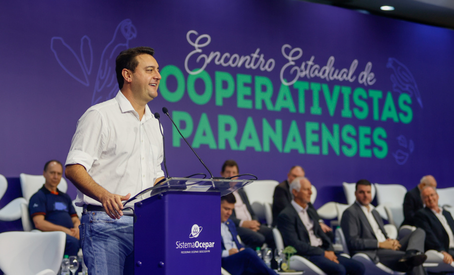 O governador Carlos Massa Ratinho Junior destacou, durante a abertura do Encontro das Cooperativas Paranaenses, nesta sexta-feira (29), a importância do sistema de cooperativo paranaense para os avanços econômicos do Estado.