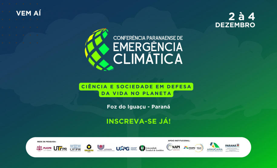 Paraná sediará conferência sobre desafios climáticos