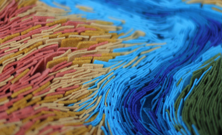 Exposição coletiva traz arte têxtil ao Espaço Cultural BRDE