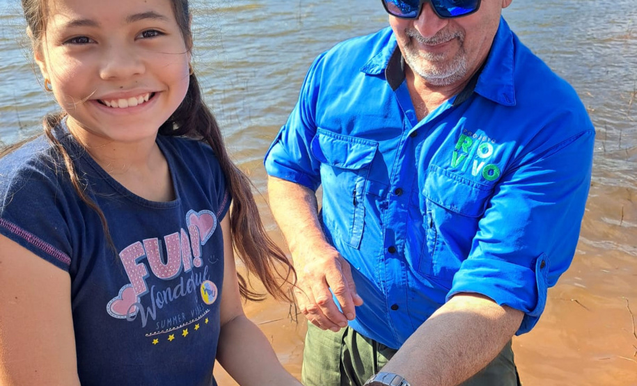 Na primeira fase do Rio Vivo, entre 2021 e 2022, foram soltos 1,1 milhão de peixes nativos no Iguaçu.