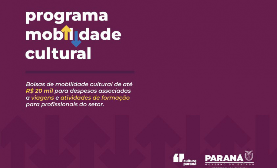 Paraná lança edital inédito de Mobilidade Cultural para apoio a  profissionais do setor da cultura