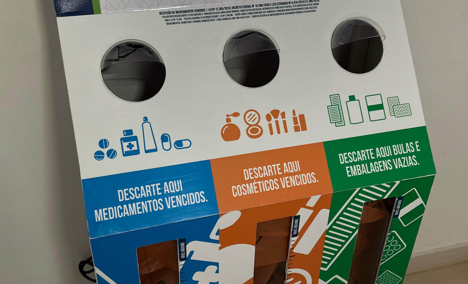Totem para coleta de medicamentos vencidos começou a funcionar nesta quinta-feira (7) na sede do IAT de Cianorte