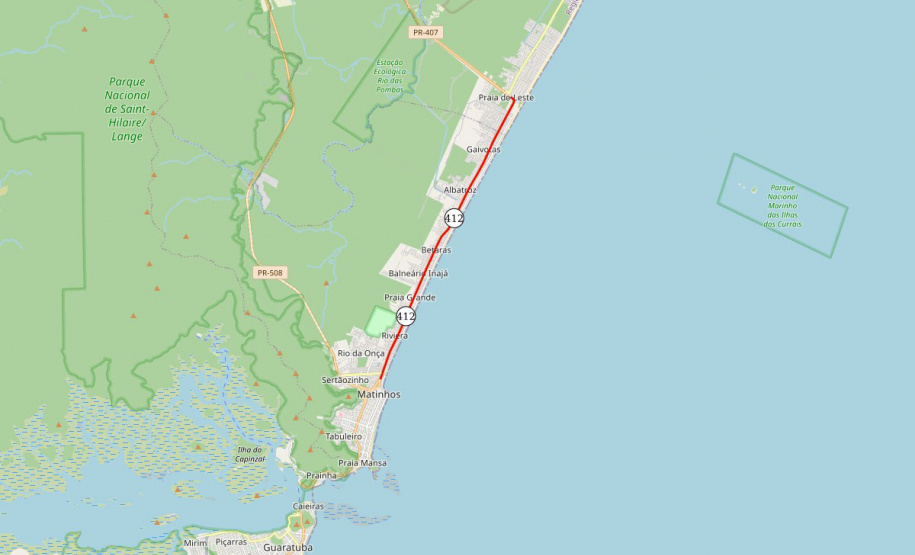 PR-412 Matinhos a Praia de Leste Edital de duplicação em concreto de rodovia em Matinhos tem vencedor