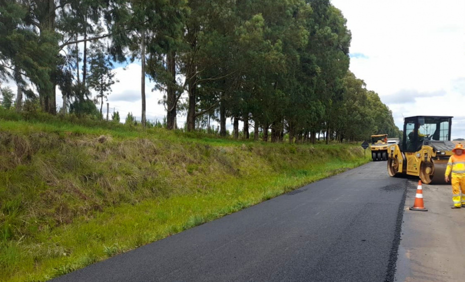 PR-459 conservação do pavimento DER/PR realiza melhorias em rodovia que conecta Pinhão e Reserva do Iguaçu