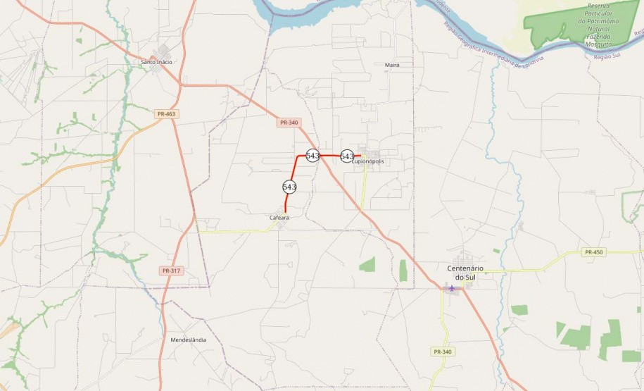 Rodovia entre Lupionópolis e Cafeara tem reforço na sinalização e na segurança viária