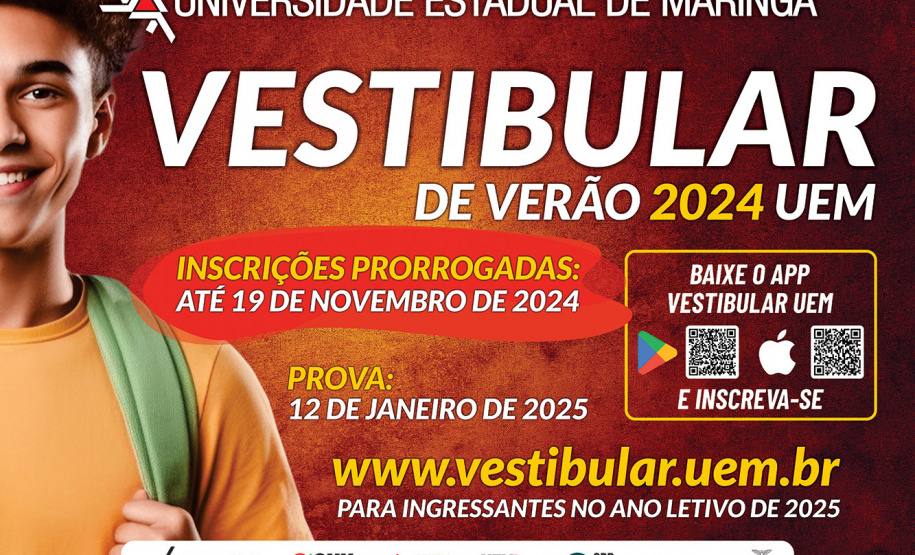 Inscrições para o Vestibular de Verão da UEM terminam nesta terça-feira (19)