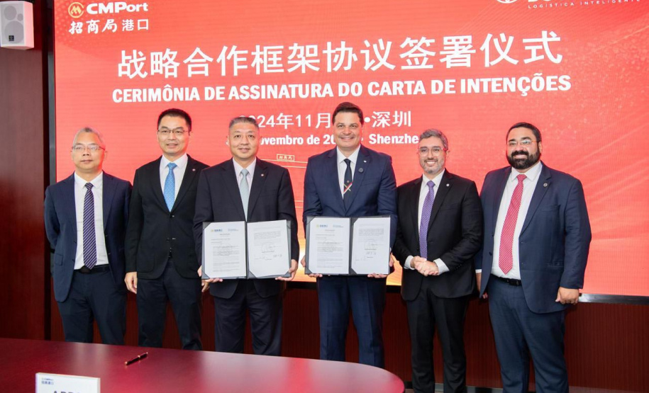 Portos do Paraná assina carta de intenções com operadora global portuária