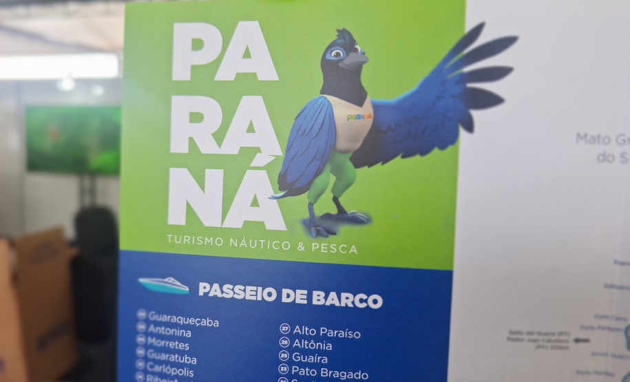 Com expositores, produtos e novos mapas, Turismo inaugura estande na Foz Internacional Boat Show