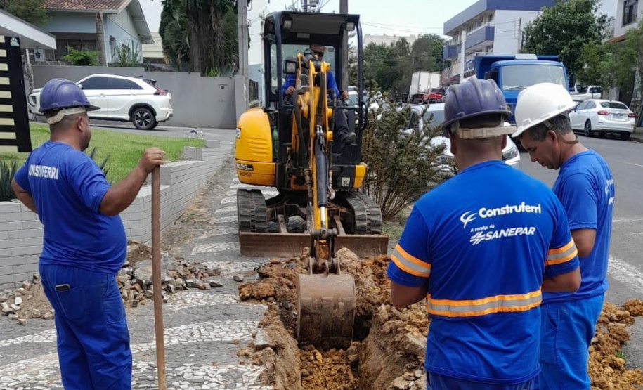 SANEPAR OBRAS REFORÇO PRUDENTÓPOLIS