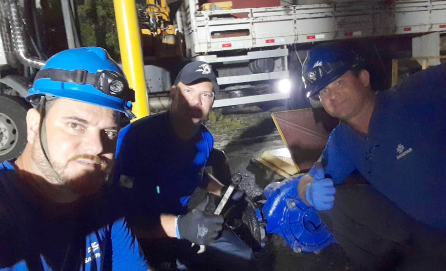 Equipes da Sanepar no Litoral atuam 24 horas por dia para garantir atendimento de qualidade à população