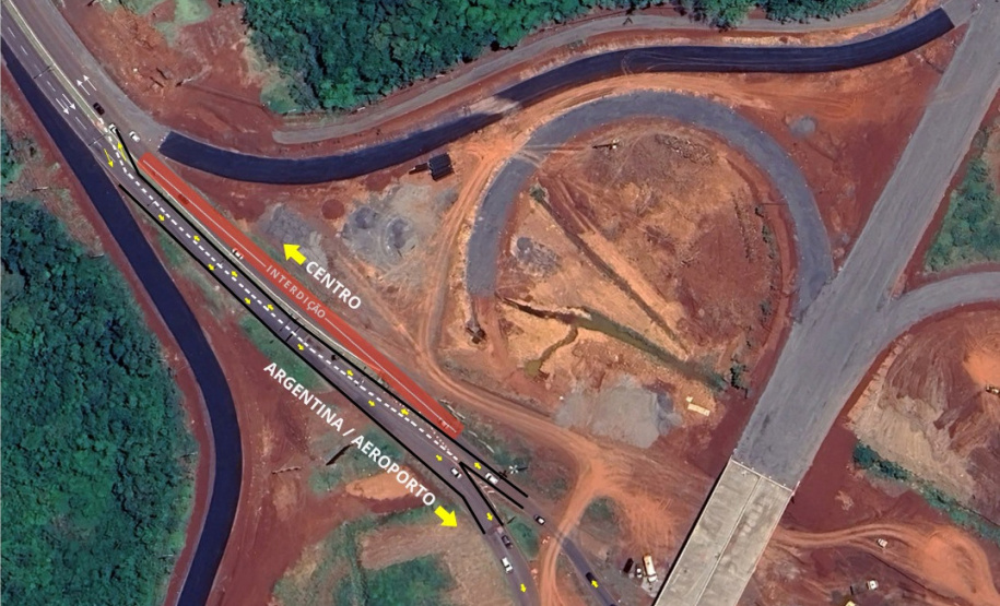 BR-277 e BR-469 - alteração tráfego 17 de dezembro Entroncamento entre BR-469 e Perimetral Leste de Foz do Iguaçu tem nova mudança