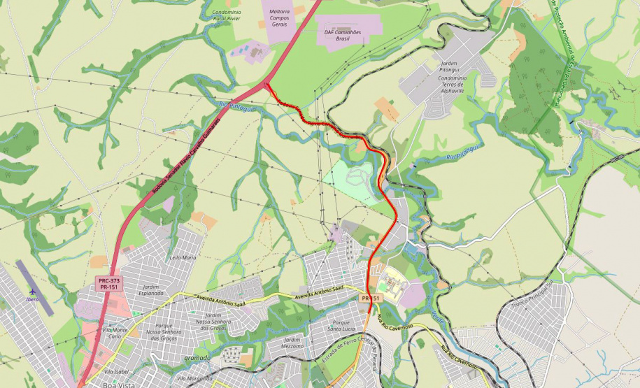 DER/PR está licitando anteprojeto de duplicação da PR-151 em Ponta Grossa
